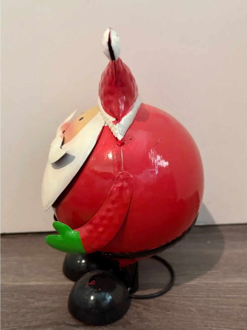 Festive Bouncy Red Santa Figurine- NWOT